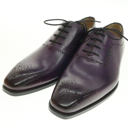 【中古】【未使用】フランチェスコ ベニーニョ FRANCESCO BENIGNO ホールカット ドレスシューズ パープル【 6 】【 状態ランクA 】【 メンズ 】
