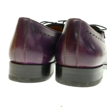 【中古】【未使用】フランチェスコ ベニーニョ FRANCESCO BENIGNO ホールカット ドレスシューズ パープル【 6 】【 状態ランクA 】【 メンズ 】