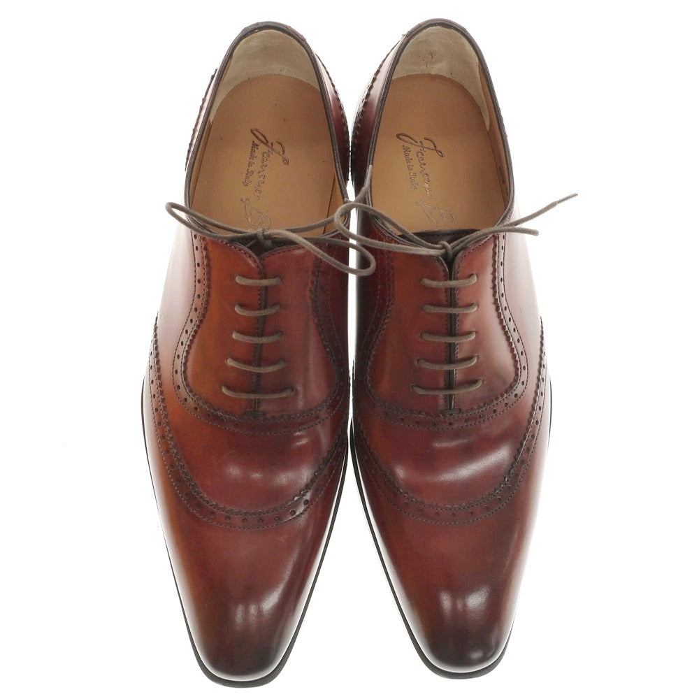 【中古】【未使用】フランチェスコ ベニーニョ FRANCESCO BENIGNO ドレスシューズ ブラウン【 7 】【 状態ランクS 】【 メンズ 】