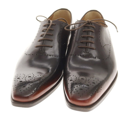 【中古】【未使用】フランチェスコ ベニーニョ FRANCESCO BENIGNO ホールカット ドレスシューズ ブラックブラウン【 6 】【 状態ランクS 】【 メンズ 】