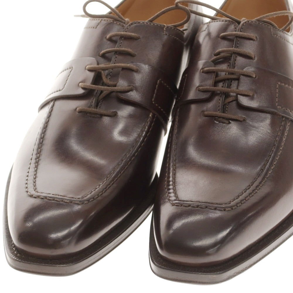 【中古】【未使用】フランチェスコ ベニーニョ FRANCESCO BENIGNO Uチップ ドレスシューズ ダークブラウン【 7 1/2 】【 状態ランクS 】【 メンズ 】 [CPD]