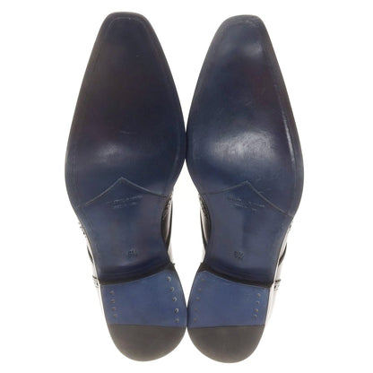 【中古】【未使用】フランチェスコ ベニーニョ FRANCESCO BENIGNO シングルモンク ドレスシューズ ブラックネイビー【 6 1/2 】【 状態ランクS 】【 メンズ 】