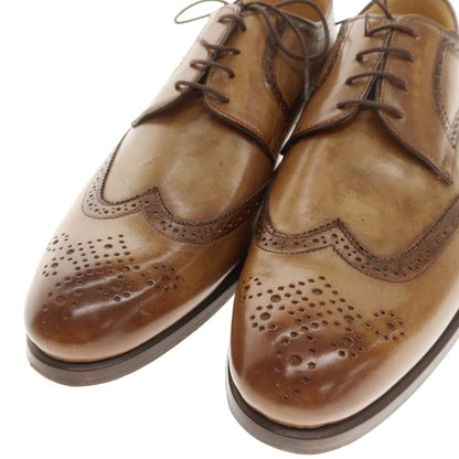 【中古】【未使用】フランチェスコ ベニーニョ FRANCESCO BENIGNO ウイングチップ ドレスシューズ トープ系【 7 】【 状態ランクS 】【 メンズ 】