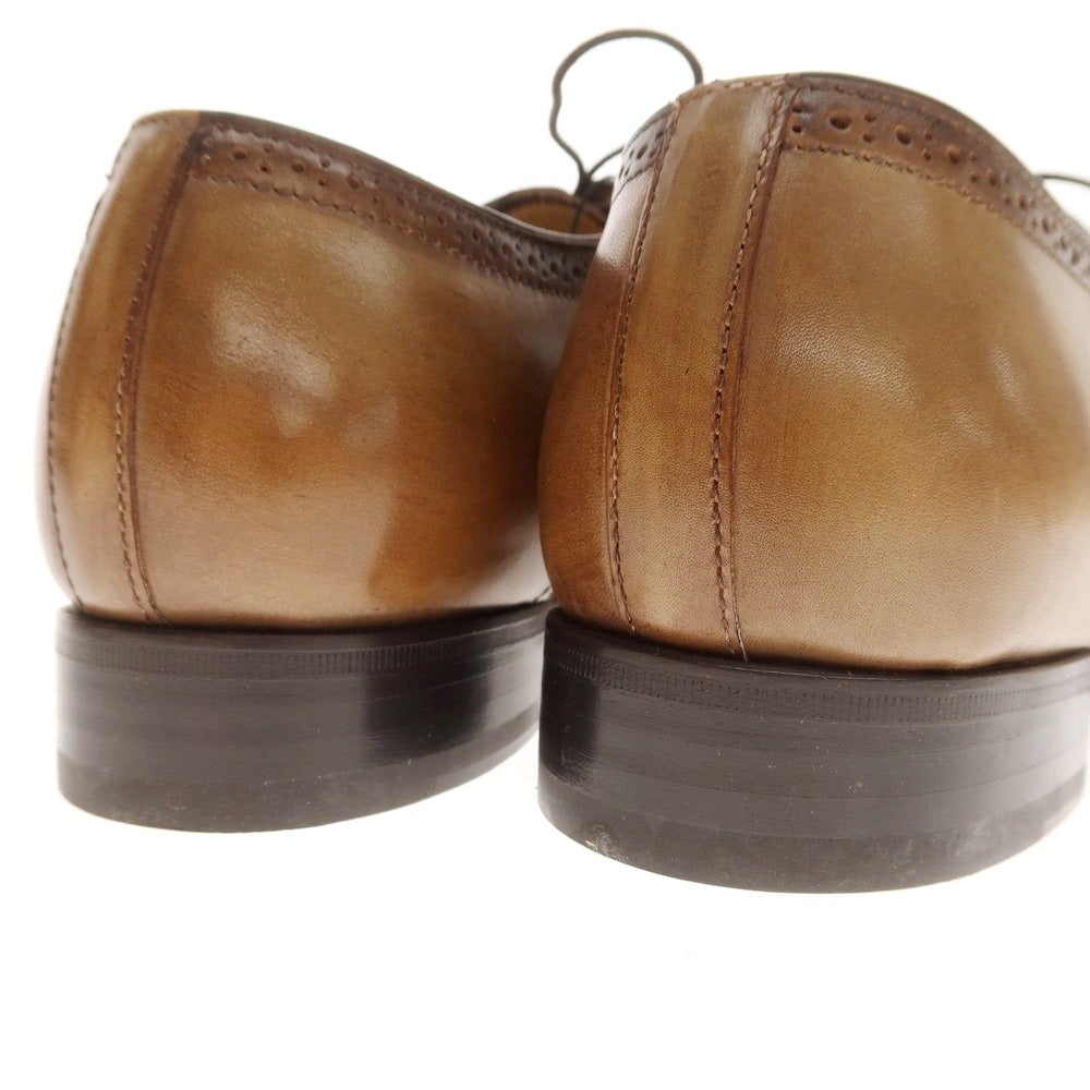 【中古】【未使用】フランチェスコ ベニーニョ FRANCESCO BENIGNO ウイングチップ ドレスシューズ トープ系【 7 】【 状態ランクS 】【 メンズ 】