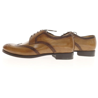 【中古】【未使用】フランチェスコ ベニーニョ FRANCESCO BENIGNO ウイングチップ ドレスシューズ トープ系【 7 】【 状態ランクS 】【 メンズ 】
