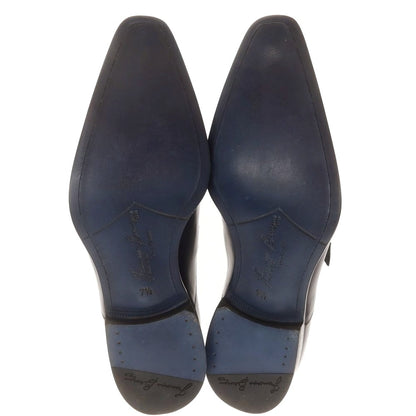 【中古】【未使用】フランチェスコ ベニーニョ FRANCESCO BENIGNO シングルモンク ドレスシューズ ダークネイビー【 7 1/2 】【 状態ランクS 】【 メンズ 】