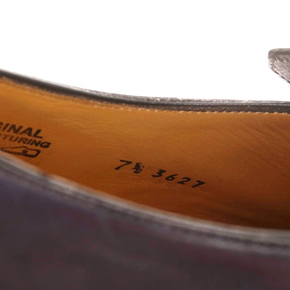 【中古】【未使用】フランチェスコ ベニーニョ FRANCESCO BENIGNO シングルモンク ドレスシューズ ダークネイビー【 7 1/2 】【 状態ランクS 】【 メンズ 】