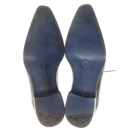 【中古】【未使用】フランチェスコ ベニーニョ FRANCESCO BENIGNO ストレートチップ ドレスシューズ ダークブラウンxレッド【 7 】【 状態ランクS 】【 メンズ 】