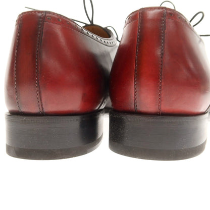 【中古】【未使用】フランチェスコ ベニーニョ FRANCESCO BENIGNO ストレートチップ ドレスシューズ ダークブラウンxレッド【 7 】【 状態ランクS 】【 メンズ 】