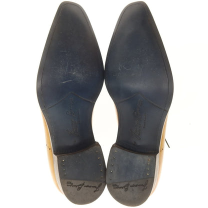 【中古】【未使用】フランチェスコ ベニーニョ FRANCESCO BENIGNO ホールカット ドレスシューズ イエローベージュ【 7 】【 状態ランクS 】【 メンズ 】
