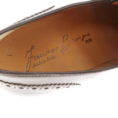 【中古】【未使用】フランチェスコ ベニーニョ FRANCESCO BENIGNO ウイングチップ シングルモンク ドレスシューズ ブラックネイビー【 7 】【 状態ランクS 】【 メンズ 】