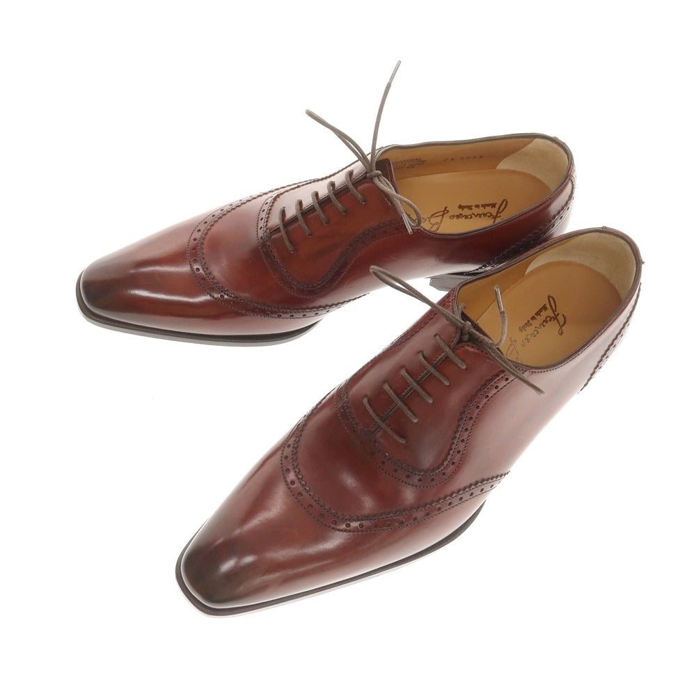 【中古】【未使用】フランチェスコ ベニーニョ FRANCESCO BENIGNO ドレスシューズ ブラウン【 7 1/2 】【 状態ランクS 】【 メンズ 】