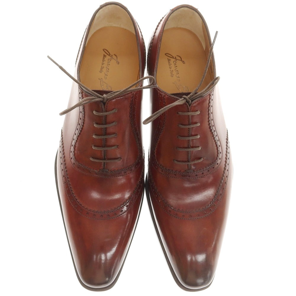 【中古】【未使用】フランチェスコ ベニーニョ FRANCESCO BENIGNO ドレスシューズ ブラウン【 7 1/2 】【 状態ランクS 】【 メンズ 】