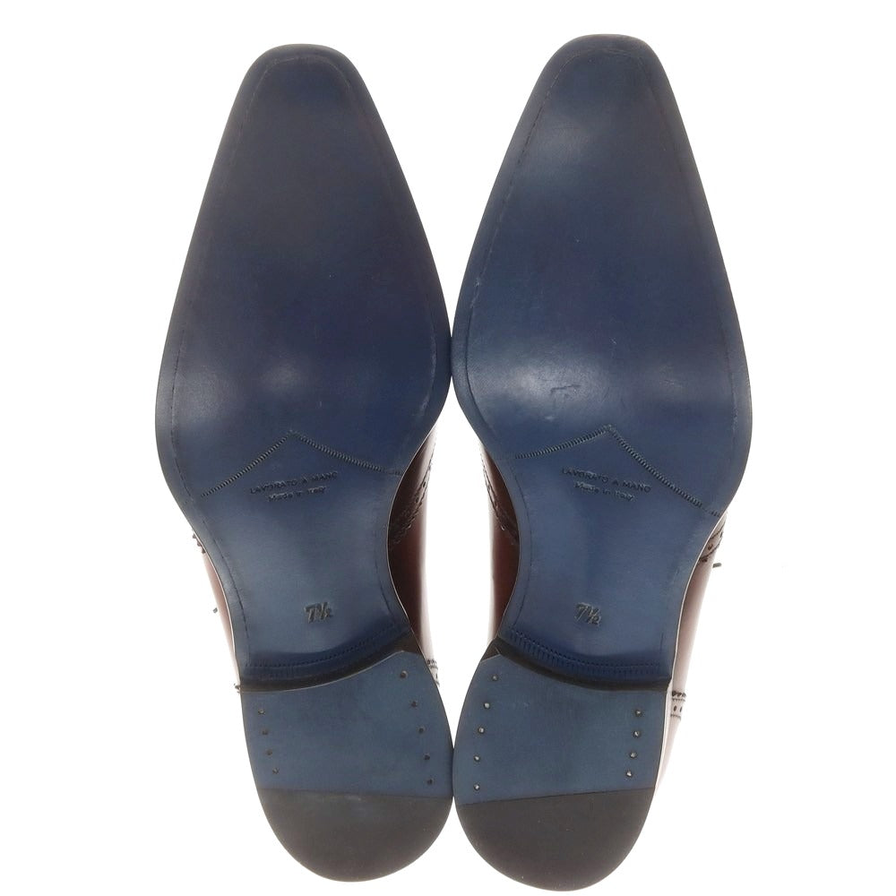 【中古】【未使用】フランチェスコ ベニーニョ FRANCESCO BENIGNO ドレスシューズ ブラウン【 7 1/2 】【 状態ランクS 】【 メンズ 】