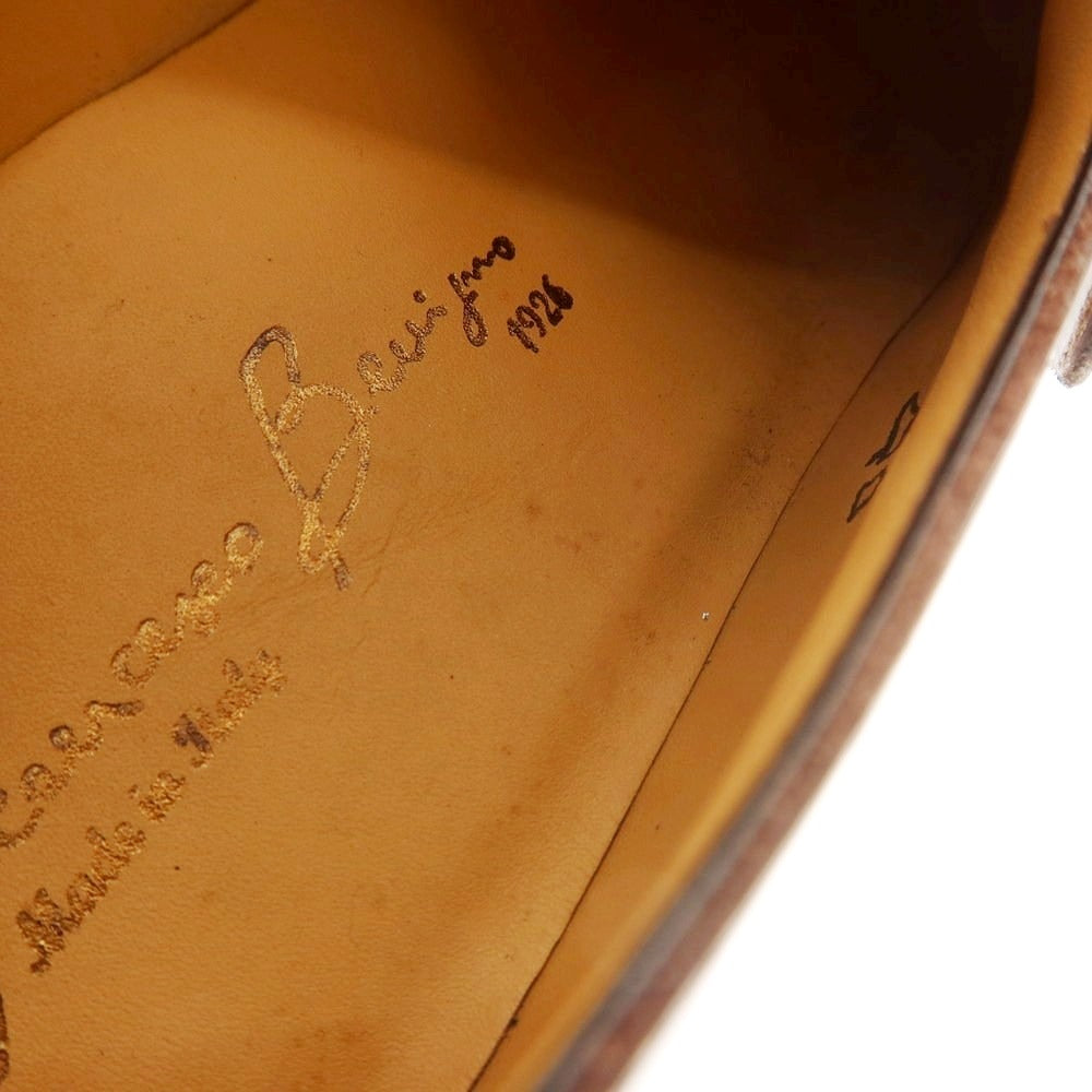 【中古】フランチェスコ ベニーニョ FRANCESCO BENIGNO シングルモンク ドレスシューズ ベージュxブラウン【 7 】【 状態ランクA 】【 メンズ 】