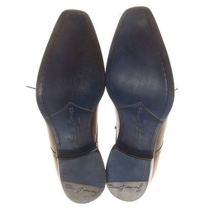 【中古】【未使用】フランチェスコ ベニーニョ FRANCESCO BENIGNO ドレスシューズ ブラックxブラウンカーキ【 6 1/2 】【 状態ランクS 】【 メンズ 】