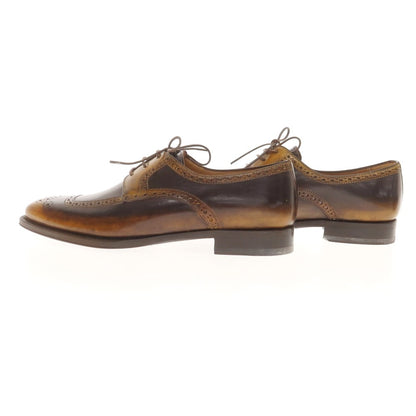 【中古】【未使用】フランチェスコ ベニーニョ FRANCESCO BENIGNO ドレスシューズ ブラックxブラウンカーキ【 6 1/2 】【 状態ランクS 】【 メンズ 】