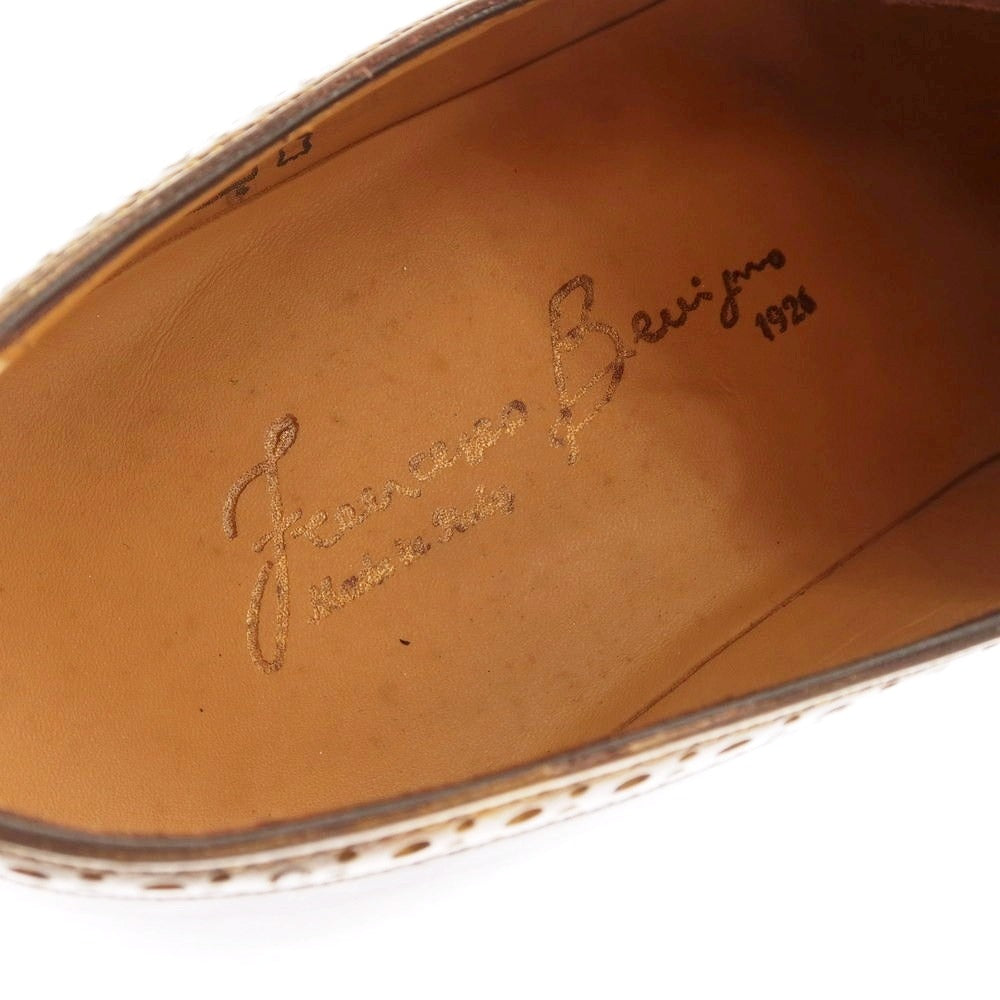 【中古】【未使用】フランチェスコ ベニーニョ FRANCESCO BENIGNO ドレスシューズ ブラックxブラウンカーキ【 6 1/2 】【 状態ランクS 】【 メンズ 】