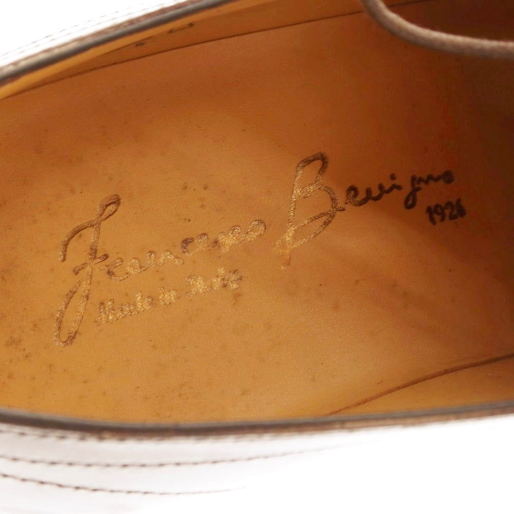 【中古】フランチェスコ ベニーニョ FRANCESCO BENIGNO Uチップ ドレスシューズ ダークブラウン【 7 】【 状態ランクA 】【 メンズ 】[EPD]