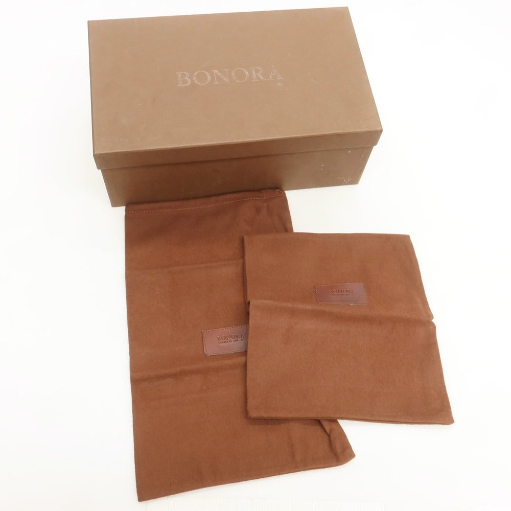 【中古】【未使用】ボノーラ BONORA ウイングチップ ドレスシューズ ブラウン【 7 】【 状態ランクS 】【 メンズ 】