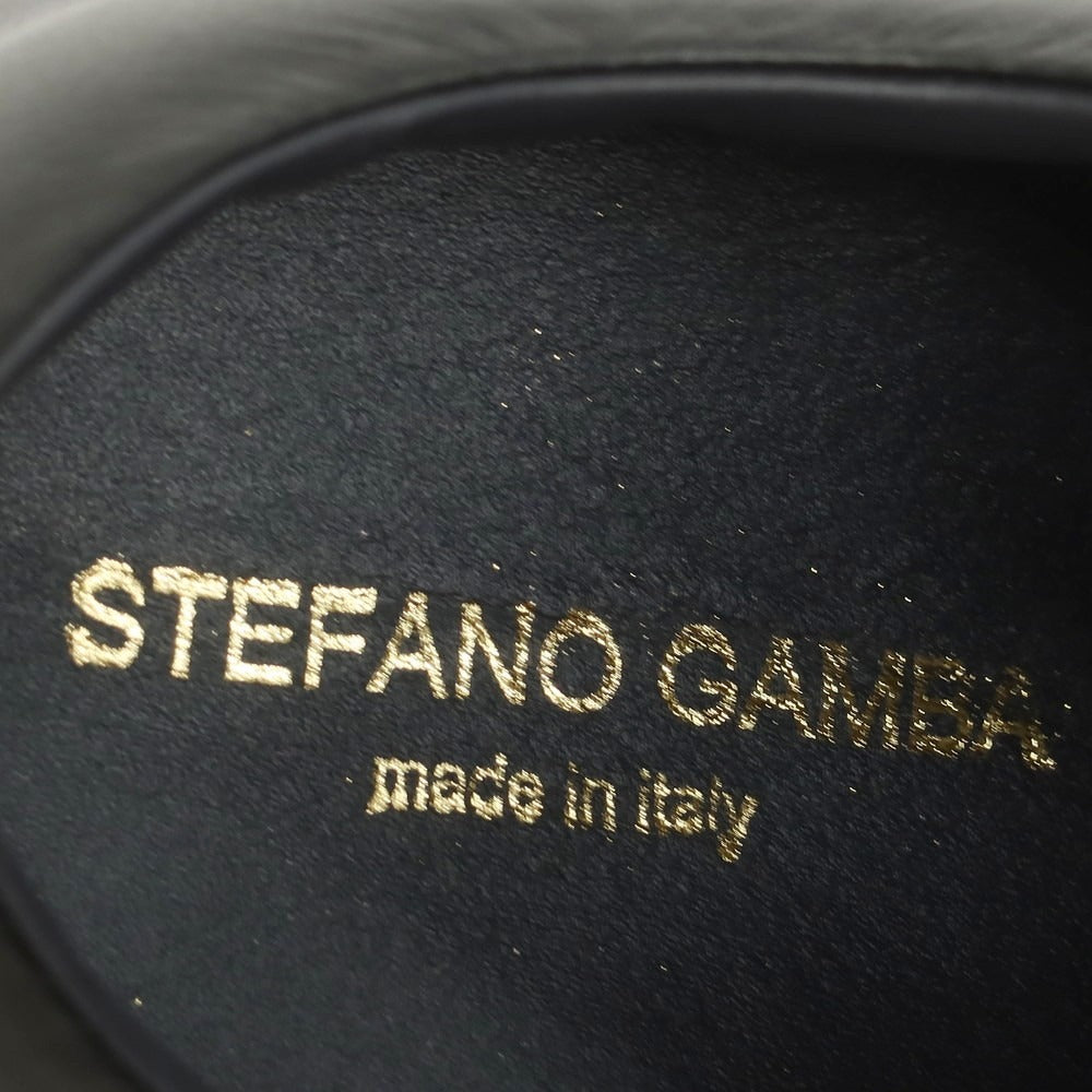 【中古】【未使用】ステファノガンバ STEFANO GAMBA レザー スニーカー ブラック【 40 】【 状態ランクS 】【 メンズ 】