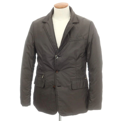 【中古】ムーレー MOORER TRAIANO ポリエステル 2WAY ダウンジャケット ダークグレイッシュブラウン【 48 】【 状態ランクC 】【 メンズ 】