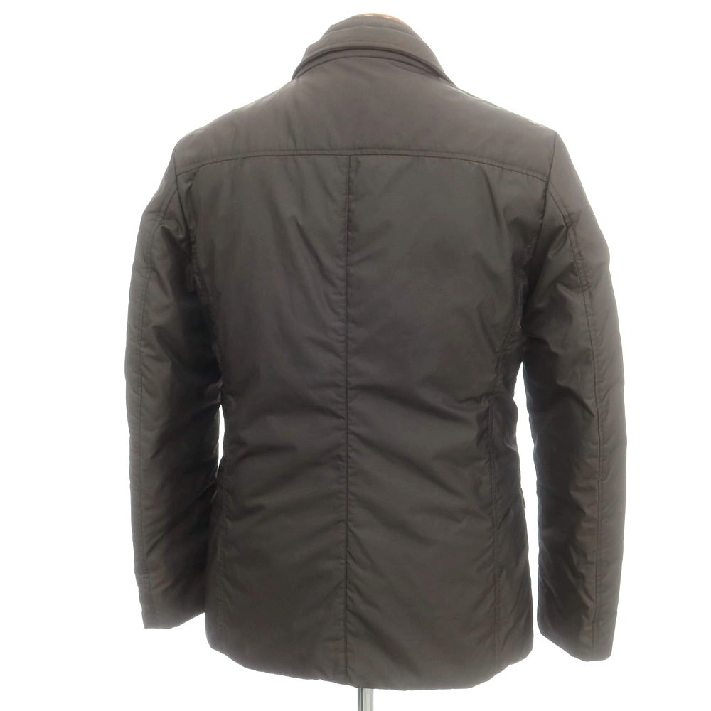 【中古】ムーレー MOORER TRAIANO ポリエステル 2WAY ダウンジャケット ダークグレイッシュブラウン【 48 】【 状態ランクC 】【 メンズ 】