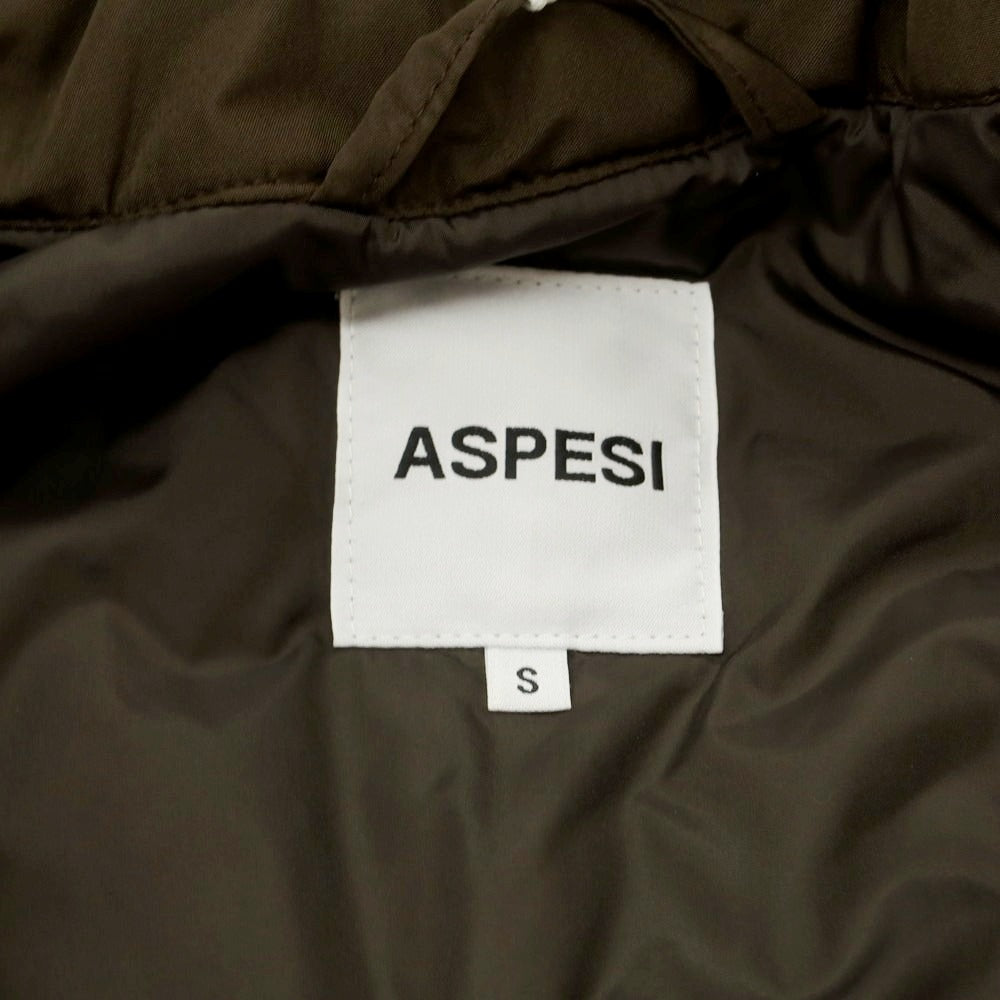 【中古】アスペジ ASPESI ポリエステル 中綿 フィールドジャケット カーキ【 S 】【 状態ランクC 】【 メンズ 】