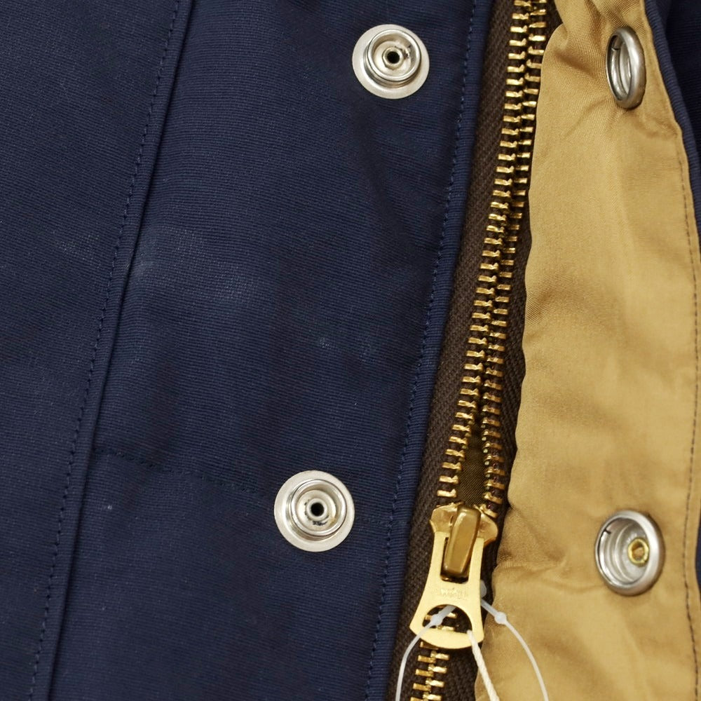 【中古】シュガーケーン SUGAR CANE コットンナイロン ダウンベスト ライトネイビーxブラウン【 M 】【 状態ランクC 】【 メンズ 】