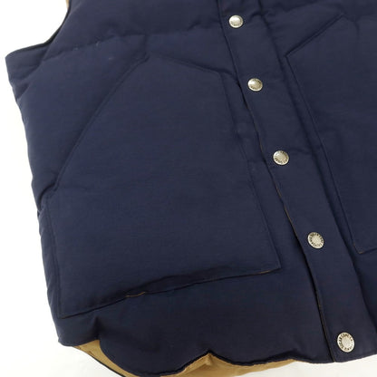 【中古】シュガーケーン SUGAR CANE コットンナイロン ダウンベスト ライトネイビーxブラウン【 M 】【 状態ランクC 】【 メンズ 】