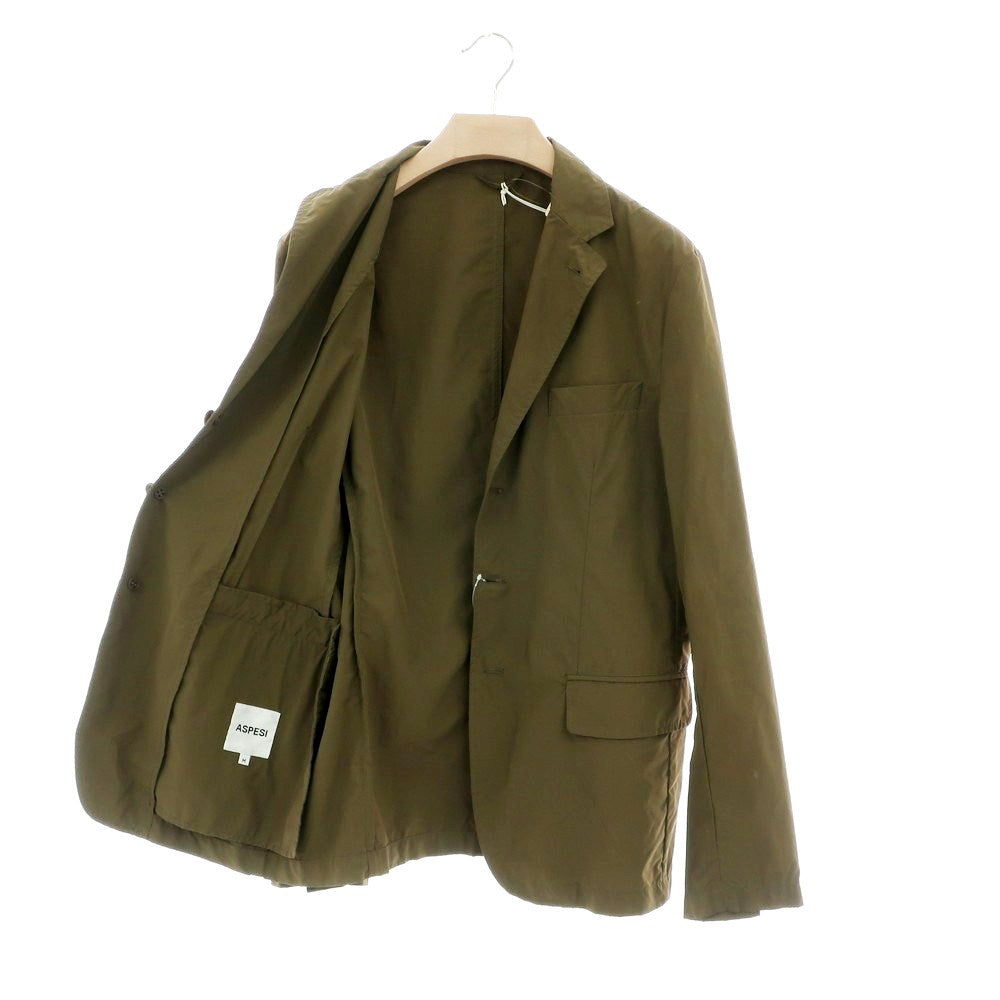 【中古】アスペジ ASPESI ポリエステルナイロン カジュアルジャケット オリーブ【 M 】【 状態ランクC 】【 メンズ 】
