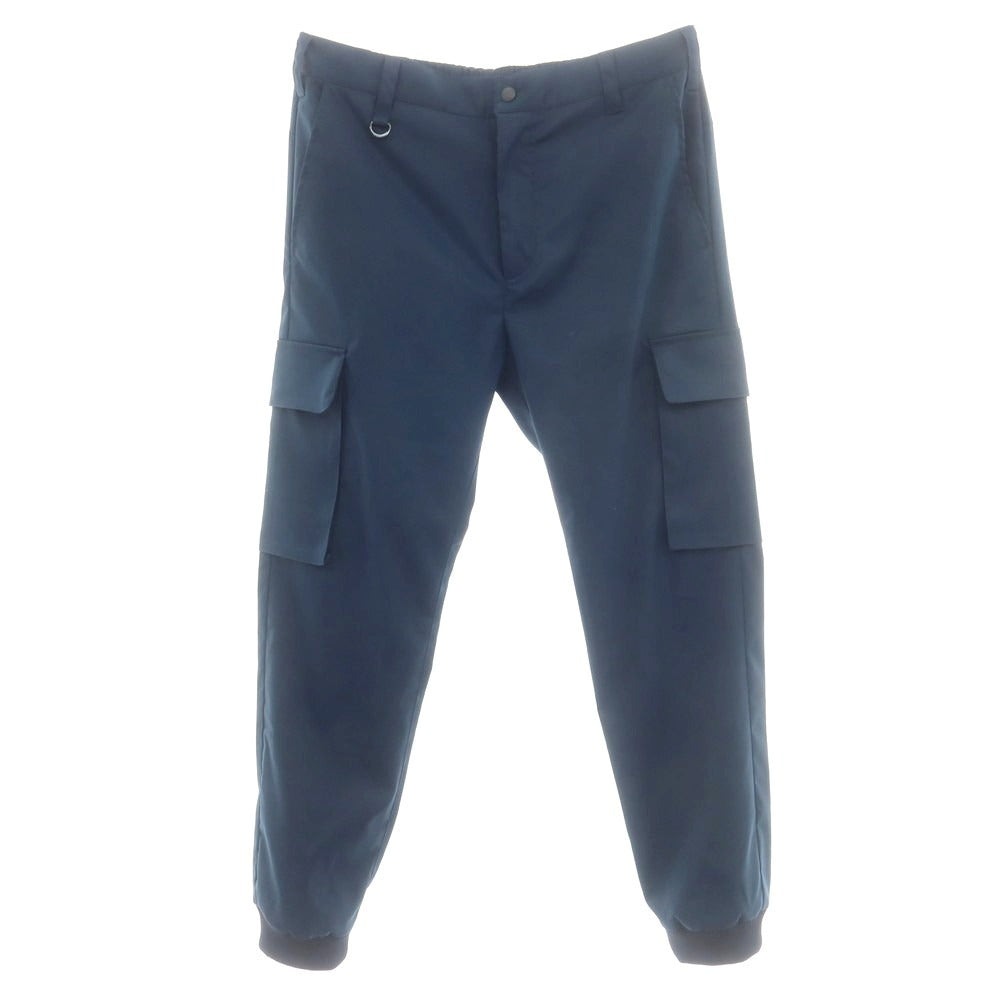 【中古】ダブリューダブリューエス WWS WORK WEAR SUIT ポリエステル 2つボタンスーツ ダークブルーグリーン【 サイズ上S/下M 】【 状態ランクB 】【 メンズ 】 [CPD]