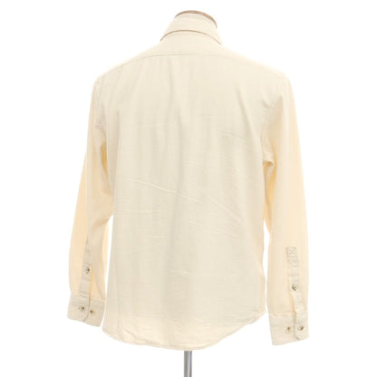 【中古】バナナリパブリック Banana Republic コットン カジュアルシャツ アイボリー【 M 】【 状態ランクB 】【 メンズ 】