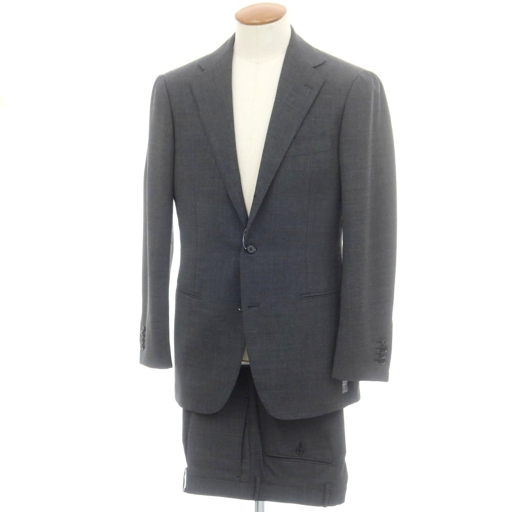 【中古】リングヂャケット RING JACKET MEISTER ウール 3つボタンスーツ ダークグレー【 48 】【 状態ランクC 】【 メンズ 】
