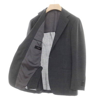 【中古】リングヂャケット RING JACKET MEISTER ウール 3つボタンスーツ ダークグレー【 48 】【 状態ランクC 】【 メンズ 】