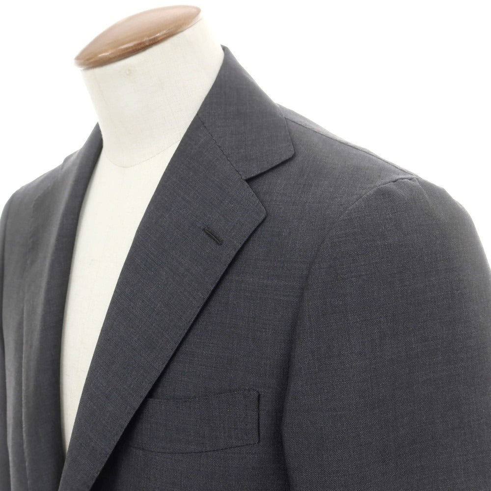 【中古】リングヂャケット RING JACKET MEISTER モヘヤウール 3つボタンスーツ ダークグレー【 48 】【 状態ランクA 】【 メンズ 】