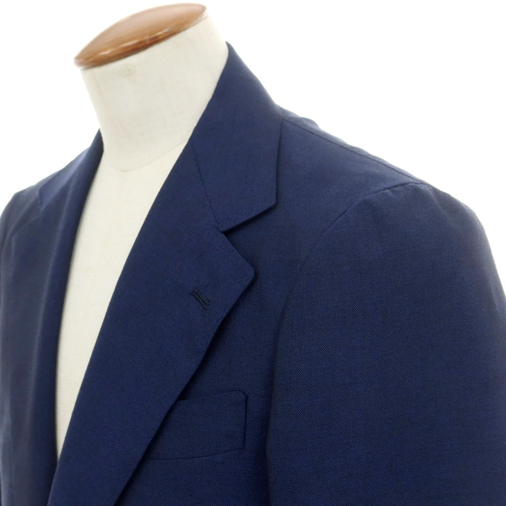 【中古】リングヂャケット RING JACKET MEISTER モヘヤ 3つボタンスーツ ネイビー【 48 】【 状態ランクB 】【 メンズ 】