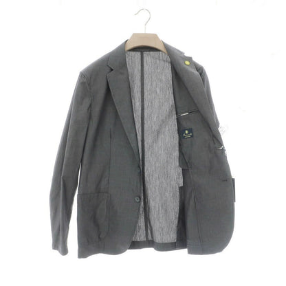 【中古】ジャンネット giannetto シャンブレーコットン カジュアルジャケット ダークグレー【 48 】【 状態ランクB 】【 メンズ 】
