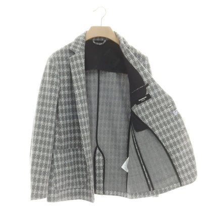 【中古】ウノピゥウノウグァーレトレ リラックス 1piu1uguale3 RELAX ジャージー グレンチェック セットアップ グレーxホワイト【 S 】【 状態ランクA 】【 メンズ 】