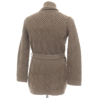 【中古】ラルディーニ LARDINI ウール ガウン型 ショールカラー カーディガン アッシュブラウン【 42 】【 状態ランクB 】【 メンズ 】