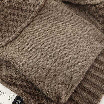 【中古】ラルディーニ LARDINI ウール ガウン型 ショールカラー カーディガン アッシュブラウン【 42 】【 状態ランクB 】【 メンズ 】