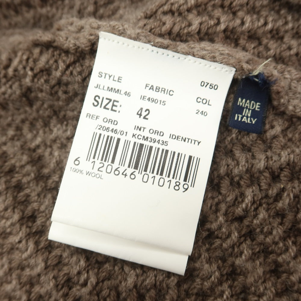 【中古】ラルディーニ LARDINI ウール ガウン型 ショールカラー カーディガン アッシュブラウン【 42 】【 状態ランクB 】【 メンズ 】