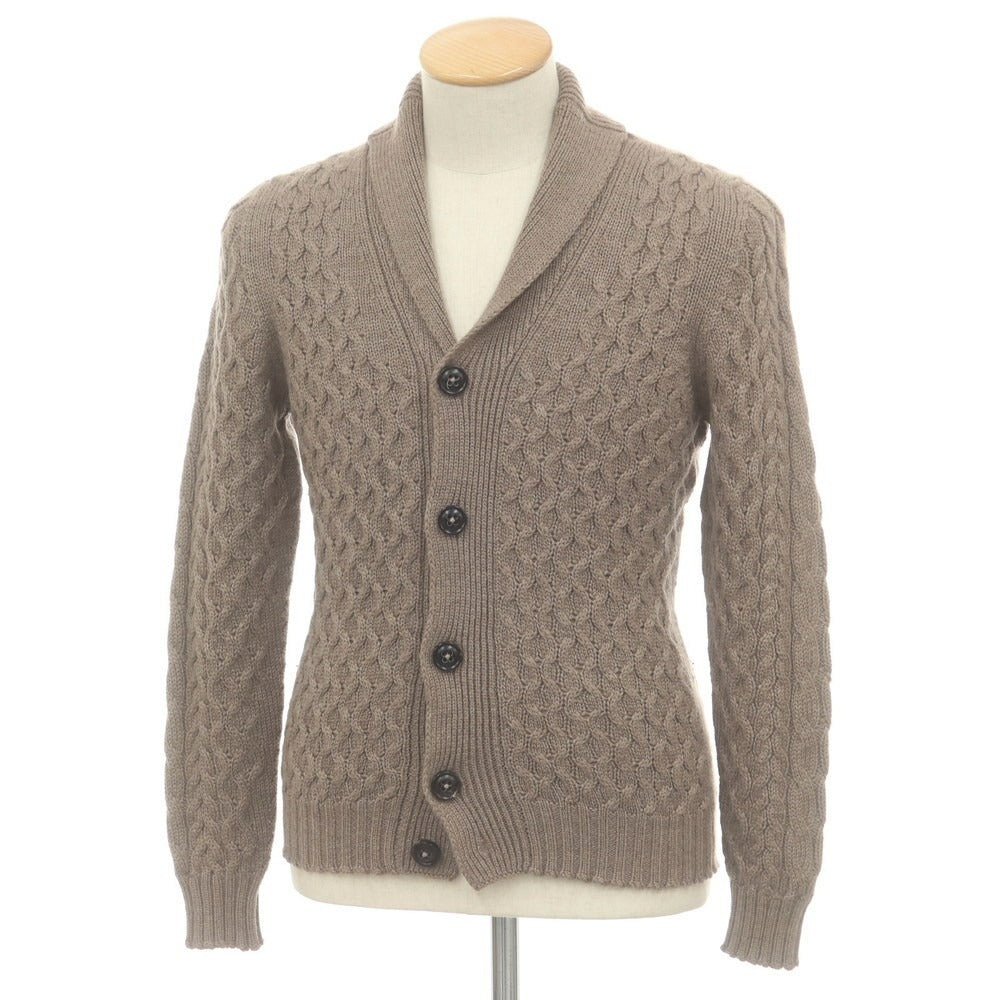 【中古】ドルモア DRUMOHR ウール ショールカラー カーディガン トープ系【 42 】【 状態ランクB 】【 メンズ 】