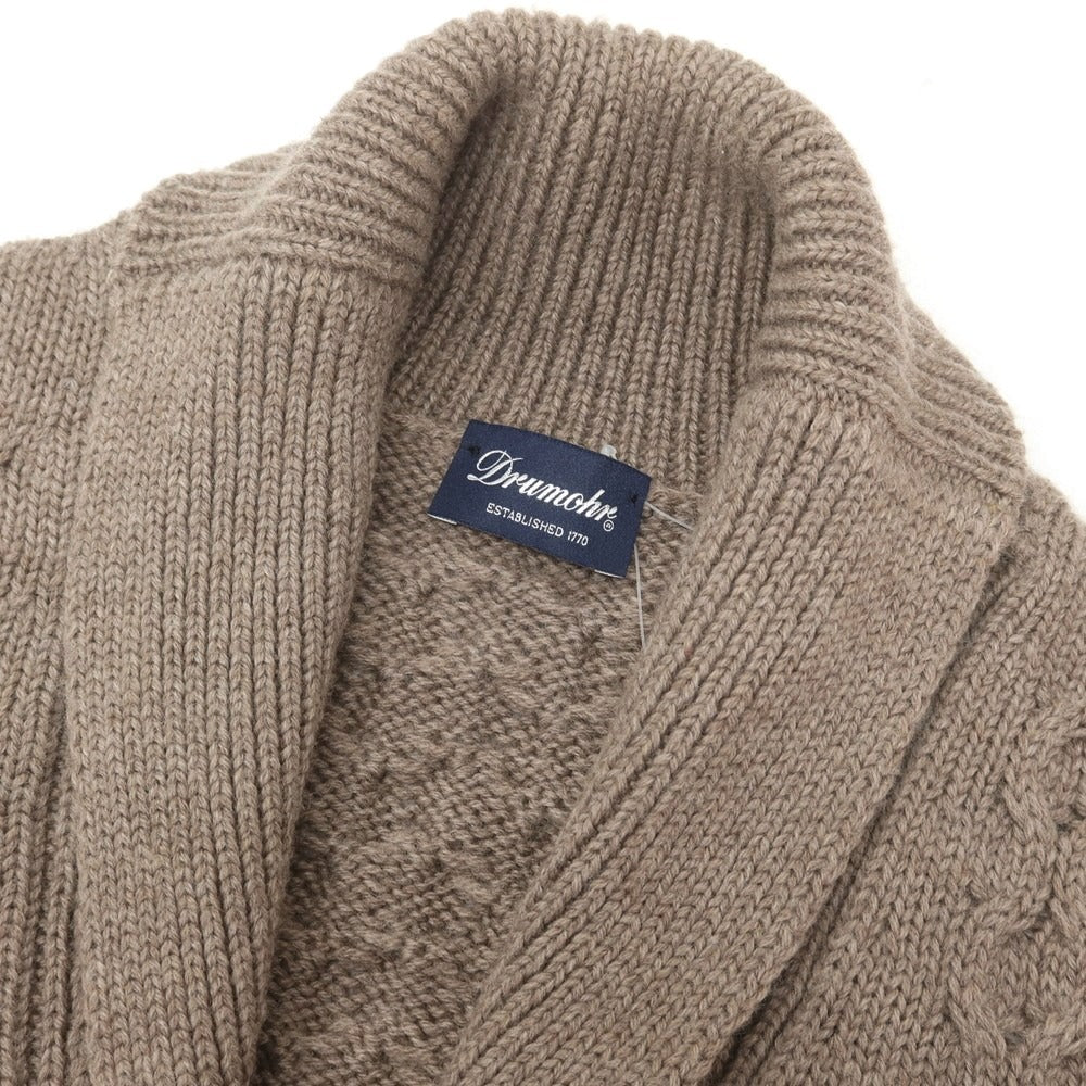 【中古】ドルモア DRUMOHR ウール ショールカラー カーディガン トープ系【 42 】【 状態ランクB 】【 メンズ 】