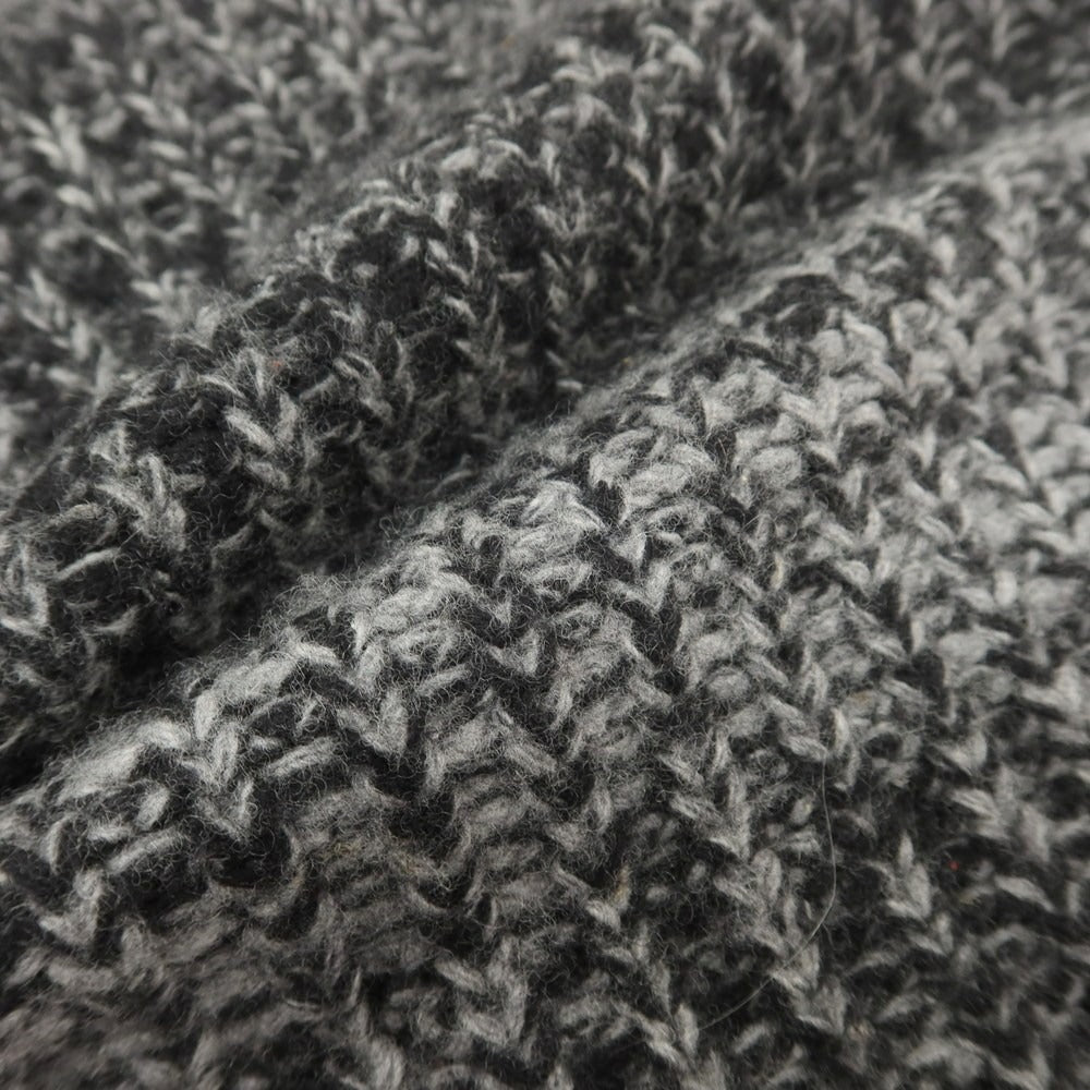 【中古】バフィー BAFY ウール クルーネック プルオーバーニット ブラックxグレー【 44 】【 状態ランクC 】【 メンズ 】