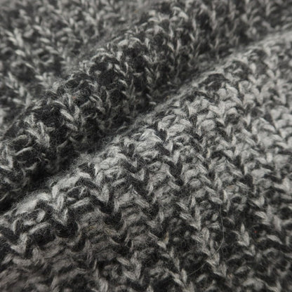 【中古】バフィー BAFY ウール クルーネック プルオーバーニット ブラックxグレー【 44 】【 状態ランクC 】【 メンズ 】