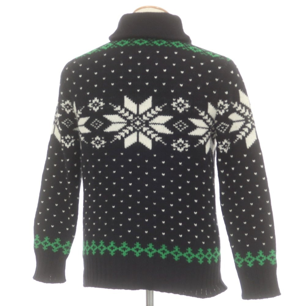 【中古】ポロ ラルフローレン Polo Ralph Lauren コットンアンゴラカシミヤ ショールカラー プルオーバーニット ブラック【 XS 】【 状態ランクC 】【 メンズ 】