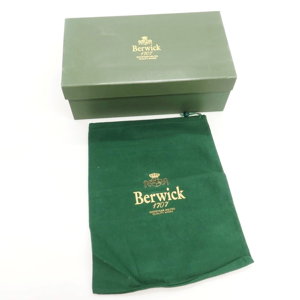 【中古】バーウィック BERWICK スエード ダブルモンク ドレスシューズ ブラウン【 39 】【 状態ランクC 】【 メンズ 】