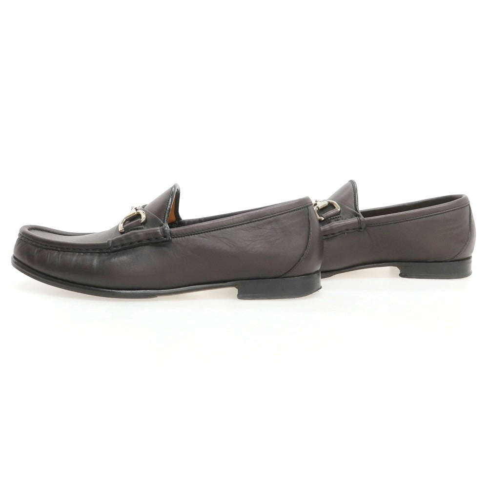 【中古】グッチ GUCCI モカシン ビットローファー ブラック系【 5 】【 状態ランクB 】【 メンズ 】