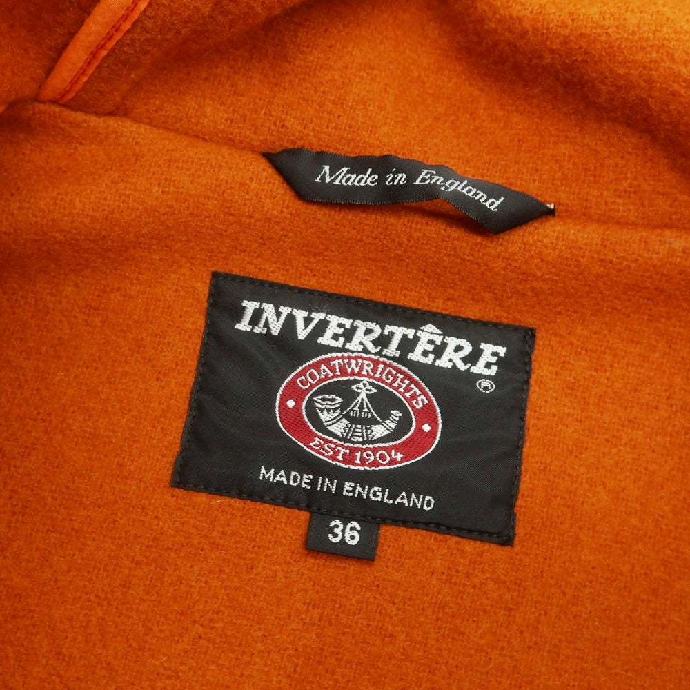 【中古】インバーティア INVERTERE ウール ダッフルコート ダークオレンジ【 36 】【 状態ランクB 】【 メンズ 】